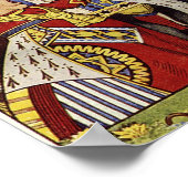 クイーン・オブ・ハートキャンバス印刷 ポスター (角)