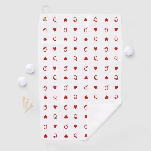 クイーン・オブ・ハートクイーンオブザコースバレンタイン ゴルフタオル (インサイチュ)