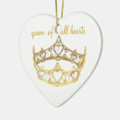 クイーン・オブ・ハートクラウンオーナメントクリスティーブラー セラミックオーナメント (左)