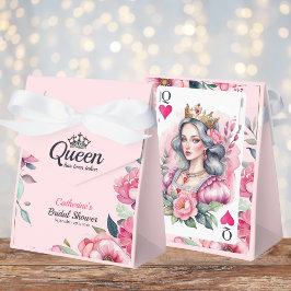 クイーン・オブ・ハートズ遊・カード・ピンク・ブライダルシャワー フェイバーボックス