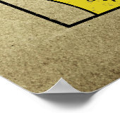 クイーン・オブ・ハートヴィンテージスタイルトランプ ポスター (角)