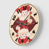 クイーン・オブ・ハート時計 ラージ壁時計 (傾斜)