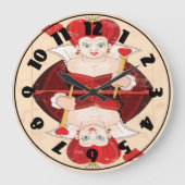 クイーン・オブ・ハート時計 ラージ壁時計 (正面)