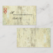 クイーン・オブ・ハート結婚ズ座席表 プレイスカード (正面/裏面)