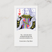 クイーン・オブ・ハート美容師美しいサロン#3 名刺 (裏面)