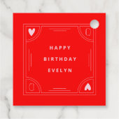 クイーン・オブ・ハート誕生日 フェイバータグ (裏面)