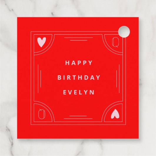 クイーン・オブ・ハート誕生日 フェイバータグ (裏面)