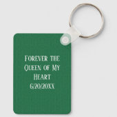 クイーン・オブ・ハート遊名前をカスタムするズ・カード キーホルダー (裏面)