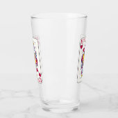 クイーン・オブ・ハート遊名前をカスタムするズ・カード タンブラーグラス (左)