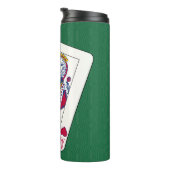 クイーン・オブ・ハート遊名前をカスタムするズ・カード タンブラー (回転右)