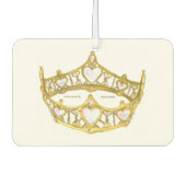 クイーン・オブ・ハート金ゴールドクラウンティアラ空気清浄機 カーエアーフレッシュナー (正面)