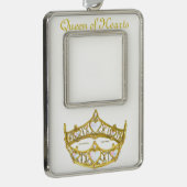 クイーン・オブ・ハート金ゴールド王冠フォトフレームオーナメント シルバープレートフレームオーナメント
