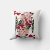 クイーン・オブ・ハート・オーバーサイズグラフィック、トランプ クッション (裏面)
