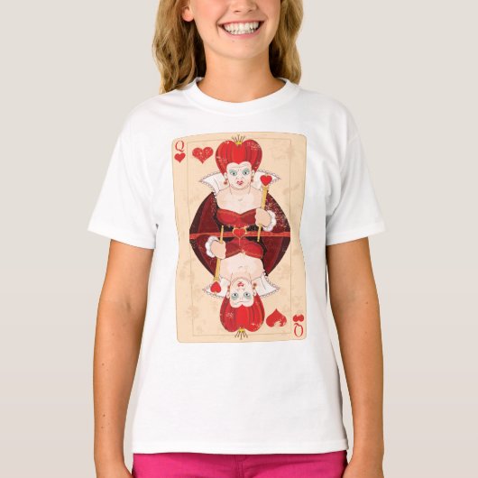 クイーン・オブ・ハート・ガールズTシャツ Tシャツ (正面)