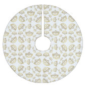 クイーン・オブ・ハート・クラウンティアラ柄のツリースカート ブラッシュドポリエステルツリースカート (正面)