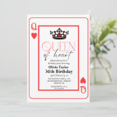 クイーン・オブ・ハート・バースデーパーティー 招待状 (スタンド正面)