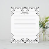 クイーン・オブ・ハート – ブラックライン紙シート (スタンド正面)