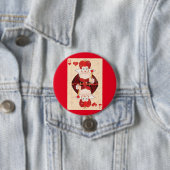 クイーン・オブ・ハート・ボタン 缶バッジ (インサイチュ)