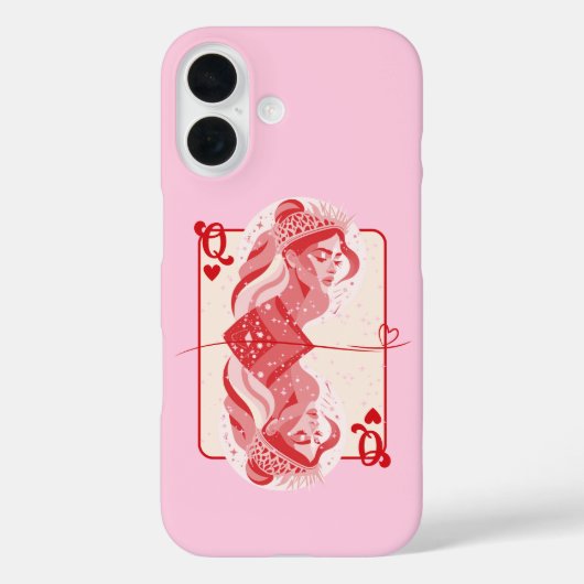 クイーン・オブ・ハート・レッド名門私立校風の・アート Case-Mate iPhoneケース (裏面)