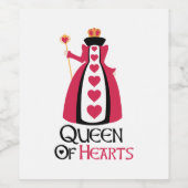 クイーン・オブ・ハート ワインラベル (シングルラベル)