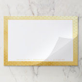 クイーン・オブ・ハート・金ゴールド・ハート・パターン ペーパーパッド (折り畳み)