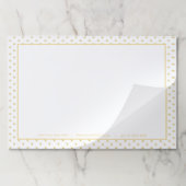 クイーン・オブ・ハート・金ゴールド・ハート・パターン ペーパーパッド (折り畳み)