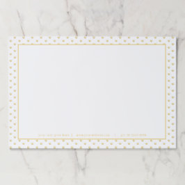 クイーン・オブ・ハート・金ゴールド・ハート・パターン ペーパーパッド