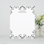 クイーン・オブ・ハート – 黒い無地紙シート (スタンド正面)