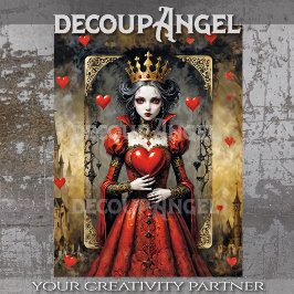 クイーン・オブ・ハート#4デクページ 薄葉紙