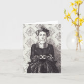 クイーン・オブ・ハート- Notecard カード (黄色い花)