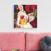 クイーン・オブ・ハートAI 絵画 Generated's キャンバスプリント (インサイチュ (リビング))