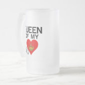 クイーン・オブ・マイ・ハート フロストグラスビールジョッキ (正面左)