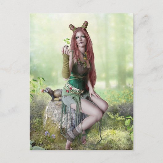クイーン・オブ・春はがき ポストカード (正面)
