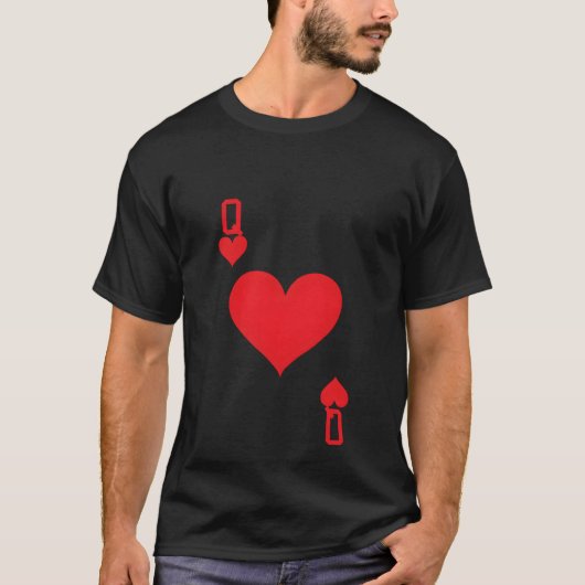 クイーン・オブ・遊ザ・カードのハロウィーンの愛 Tシャツ (正面)