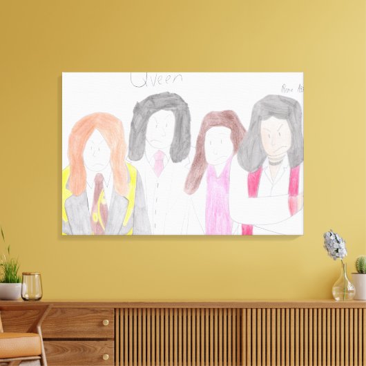 クイーン キャンバスプリント (インサイチュ (リビング))