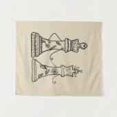 クイーン&キングホールディングハンズタペストリー タペストリー (正面(横))