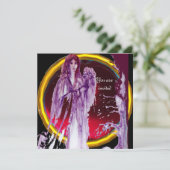 クイーン・ギネヴィア 宝石 バーガンディ 招待状 (スタンド正面)