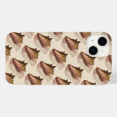 クイーン・コンクの貝殻、ヴィンテージの海洋生物 Case-Mate iPhoneケース (裏面 (横))