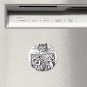 クイーン&チェシャーキャット マグネット (インサイチュ (食洗機))