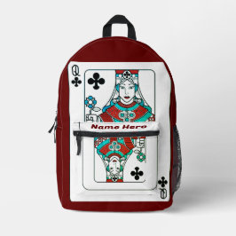 クイーン プリントバックパック