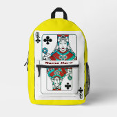 クイーン プリントバックパック (正面)