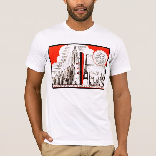 クイーン・メアリー比較表 Tシャツ (正面)