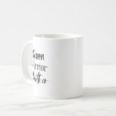 「クイーン、戦士、母」フレーズCoffee Mug コーヒーマグカップ (正面左)
