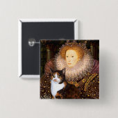 クイーン – Calico短髪 缶バッジ (正面&裏面)