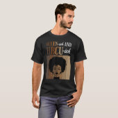 クイーンIshとHBCU Ish卒業生の歴史ブラック Tシャツ (正面フル)