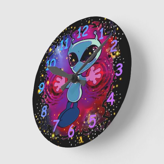 クウィビー ラウンド壁時計 (傾斜)