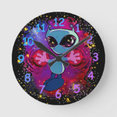 クウィビー ラウンド壁時計 (正面)