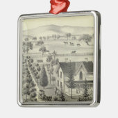 クウィンの住宅 メタルオーナメント (左)