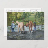 クウィン草原の乗車の後 ポストカード (正面/裏面)