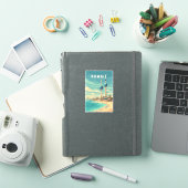 クウェイト イラスト 旅行 アート ヴィンテージ シール (iPadカバー)